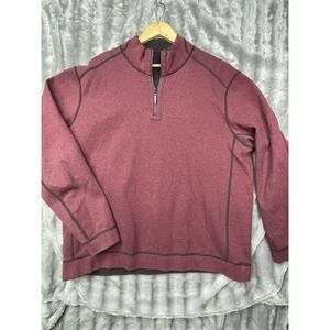 Tommy Bahama Reversible 1/4 Zip Long Sleeve Sweater Shirt‎ Men's Size XXl